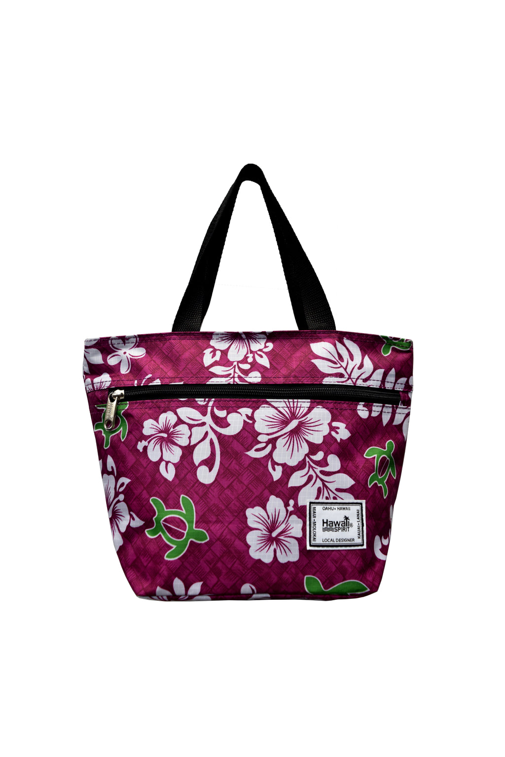 Honu Lauhala - Single Zipper Tote Bag