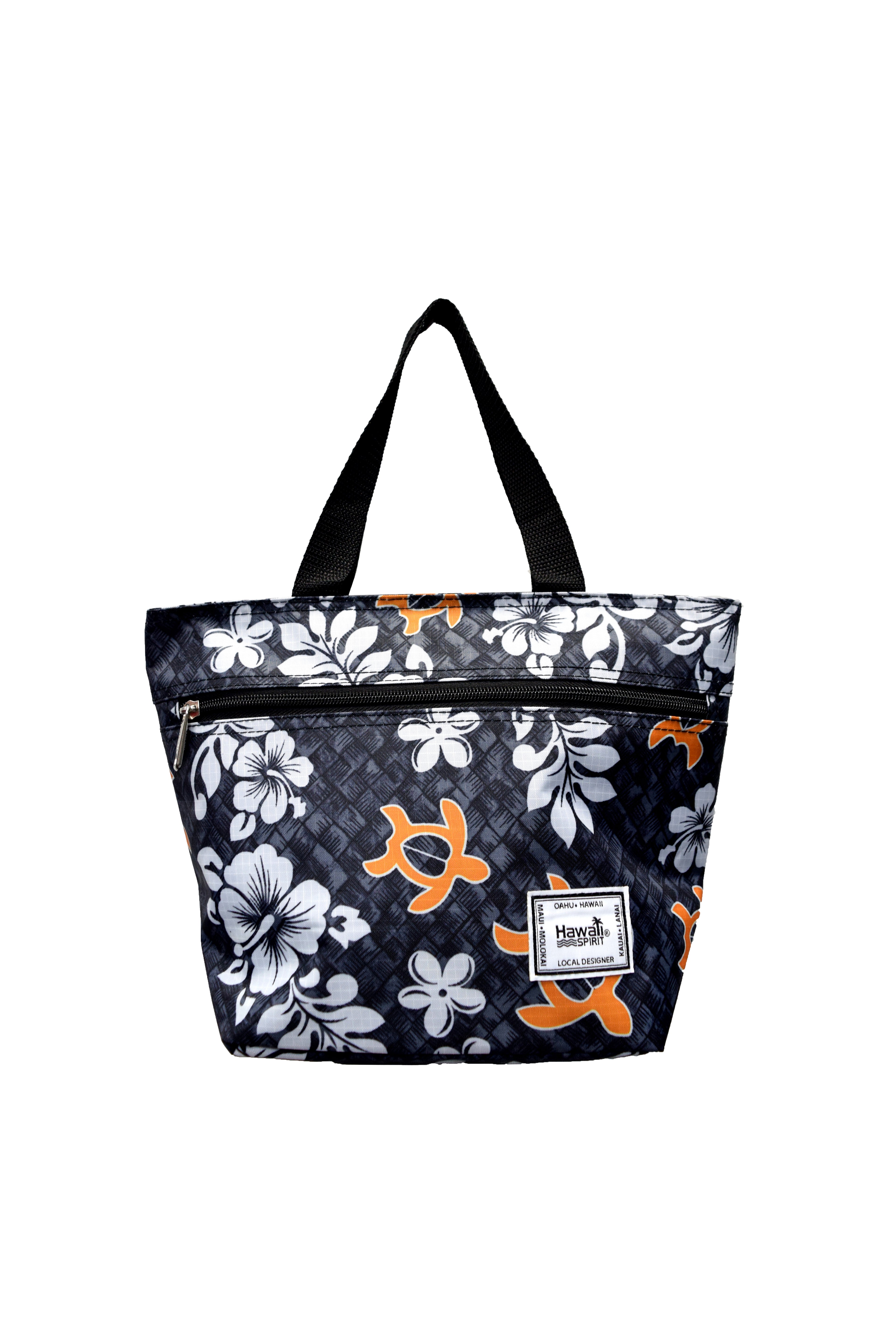 Honu Lauhala - Single Zipper Tote Bag