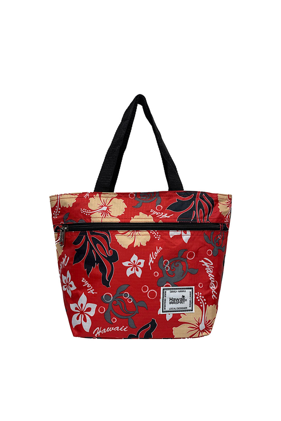 Honu Hibiscus - Single Zipper Tote Bag