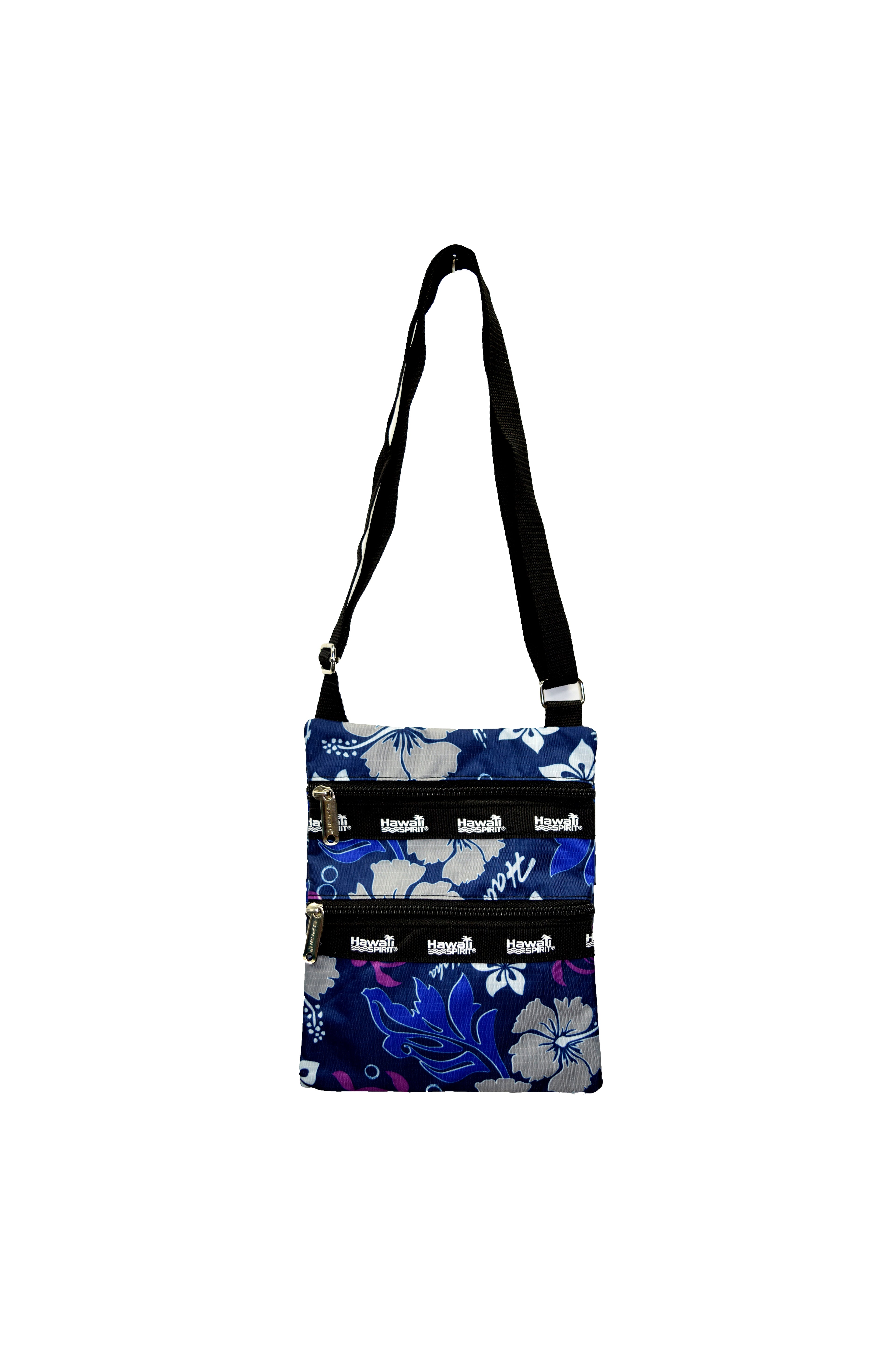 Honu Hibiscus - Zip Messenger Bag